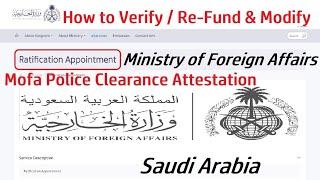 MOFA Appointment How To Refund & Modify || mofa appointment