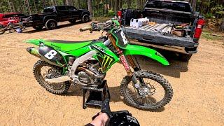 First Ride on 2023 Kawasaki KX450SR