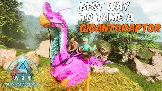 Best Way To Tame a Gigantoraptor in ARK Survival Ascended #ARK #ARKSurvivalAscended #Gigantoraptor