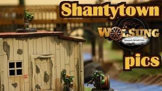 Wolsung Steampunk Skirmish Game Shantytown huts best pictures - no language international