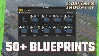 CAPTAIN OF INDUSTRY - 50+ PERFECT BLUEPRINTS - From Early Game to End Game - Update 2 - 2024