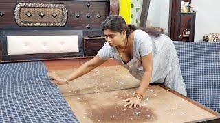 Akele itne bhari gadde utha kar set kiye housewife cleaning vlog