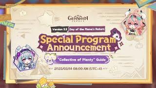 Genshin 5.5 Special Program| All the BIG Announcements! | GENSHIN IMPACT