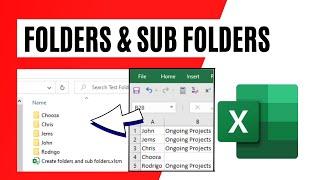 Creating Folders and Sub-Folders using Excel VBA: A Step-by-Step Guide
