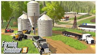 NEW FARM SETUP,  NEW SILO BUILD | Georgetown Roleplay | Farming Simulator 19