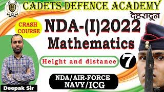 NDA 2022 | Mathematics | Height and distance | Class 7 | Math for nda exam 2022