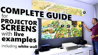 Ultimate Projector Screen Guide with Different Materials !