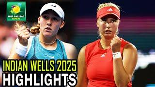 Mirra Andreeva vs Clara Tauson Round 3 Highlights | Indian Wells 2025