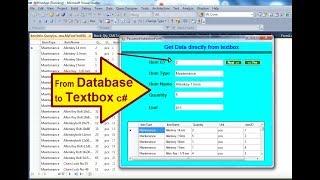 Display Data in Textbox from Database dynamically in c#. Get Text Directly from databse linq .dbml