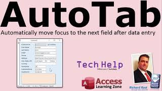 AutoTab and Input Mask in Microsoft Access to Automatically Move Focus to Next Field when Finished