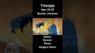 Yasopp Glow Up || One Piece #onepiece #anime #shorts #yasopp #shanks #redhairpirates #luffy