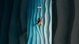 Underwater Photography “Wall of Ice” by Tony Myshlyaev  | Before and After