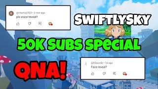 Voice Reveal?! | SwiftlySky 50K Subs Special | Blox Fruit