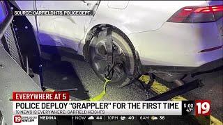 Garfield Heights Police catch man known for fleeing with new Grappler police bumper