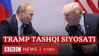 Доналд Трамп президентлигида Америка ташқи сиёсати қандай бўлади? Amerika va dunyo - BBC News O'zbek