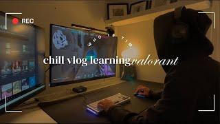 chill lofi gaming vlog  | non-negotiables, new pc, learning how to play valorant 