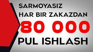 Sarmoyasiz Internetda har bir zakazdan 600 rubl Pul ishlash usuli