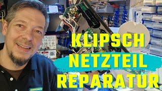 Schaltnetzteil Reparatur knietief - hier am Klipsch R 115 SW