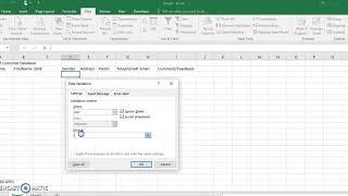 How to create a customer database in Excel