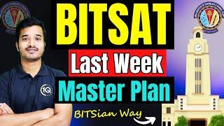 BITSAT 2024 Last 7 Days StrategyMaster Plan for BITSAT 2024 1st attempt | Roadmap to BITS Pilani