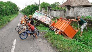 Narik Truknya Rama Yang J4tuh Ke Lubang Got Pake Sepeda Gayung