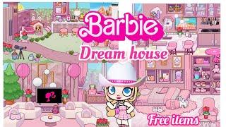 Barbie House (FREE items only) House built Part 1, Pink House, Roleplay, (House Design) makeover