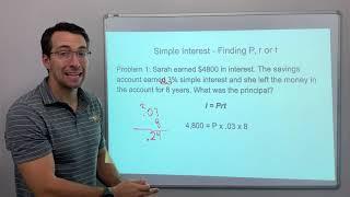 Simple Interest   Finding Principal