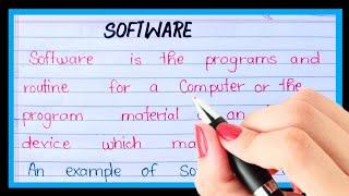 What is software/Definition of software/Software kise kahte hai/types of software in computer