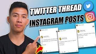 How To Create Twitter Thread Instagram Posts (Step by Step Guide)