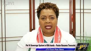 Put VI Sewerage System in RDA hands – Pastor Roxanne Toussaint