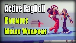 Active ragdoll in Unity (Unity3D), Enemies, Melee Weapons