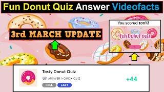 Fun Donut Quiz Answer | Tasty Donut Quiz | videofacts