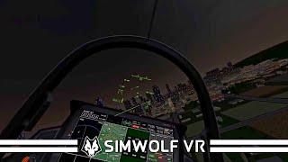 Flying in Gonzos Free Flight Server at night in VTOL VR Virtual Reality Flight Sim by SIMWOLF VR