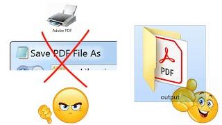 Print to pdf without "save pdf file as" popup - save automatically to a folder