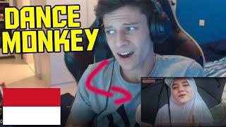 *REACTION* TONES AND I - DANCE MONKEY (Indonesian Cover by Cheryll)