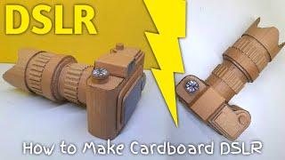 How to make DSLR Camera With Cardboard || Make Cardboard Digital camera