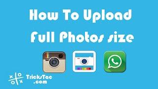 How To Upload Full Photos size to WhatsApp & Instagram without cropping using #SquareDroid