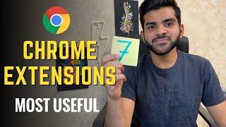 7 MOST USEFUL Google Chrome Extension For Students | For Productivity/Time Management /Research etc)