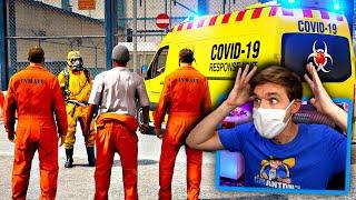 In GTA 5... COVID-19 Unit AMBUSHED in a daring PRISON BREAK! (LSPDFR Police Mod) #LSPDFR