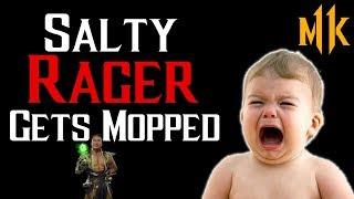 Salty Baby Complains On Mic | Mortal Kombat 11 Rage Online