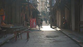 China's rural town walk. Ordinary life in the old streets. Sanjiang Town(三江镇), Chongqing・4K