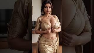 4k ai art lookbook indian model in home  saare  wearing  beautiful good looking