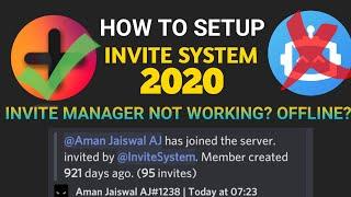 How To add and setup Invite System in Discord 2020 || Invite Manager Not Working || Bot Offline