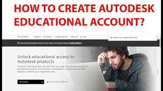 How to create Autodesk Student Account.
