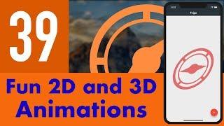 Advanced 2D & 3D Animation Techniques - Part 39 - Itinerary App (iOS, Xcode 10, Swift 4)