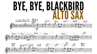 BYE, BYE, BLACKBIRD [alto sax] JAZZ STANDARDS