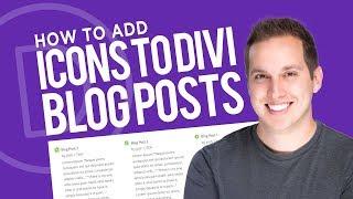 How to Add Icons to Divi Blog Posts by Category