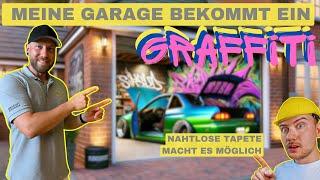 Nahtlose Graffiti-Tapete in der Garage! FFT-Tapeten Makeover mit Kreativ Tobi 