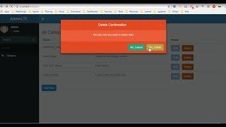 08 - Delete Data with Bootstrap Modal Window Confirm in Laravel 5.5