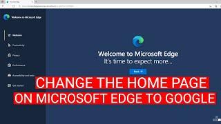 How to change the Home Page on Microsoft Edge To Google | Microsoft Edge #microsoftedge #microsoft